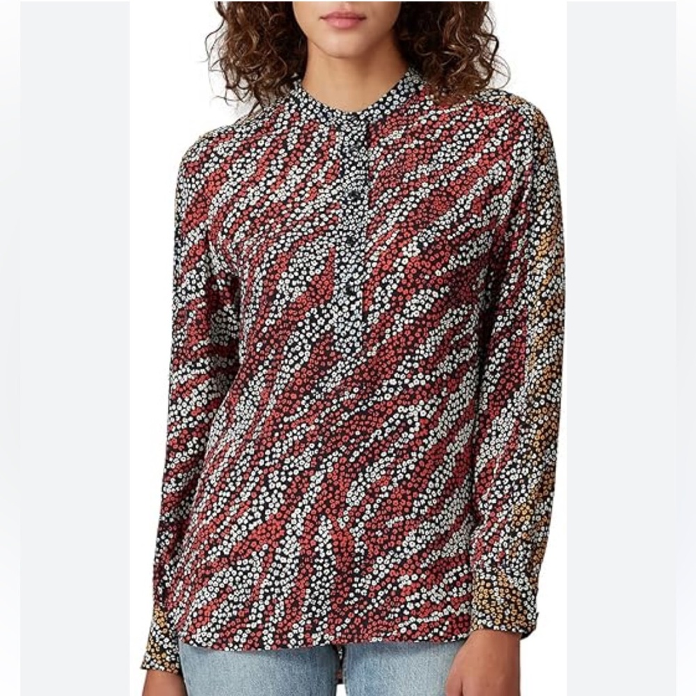 rag & bone Collette Top 100% silk - Picture 2 of 8